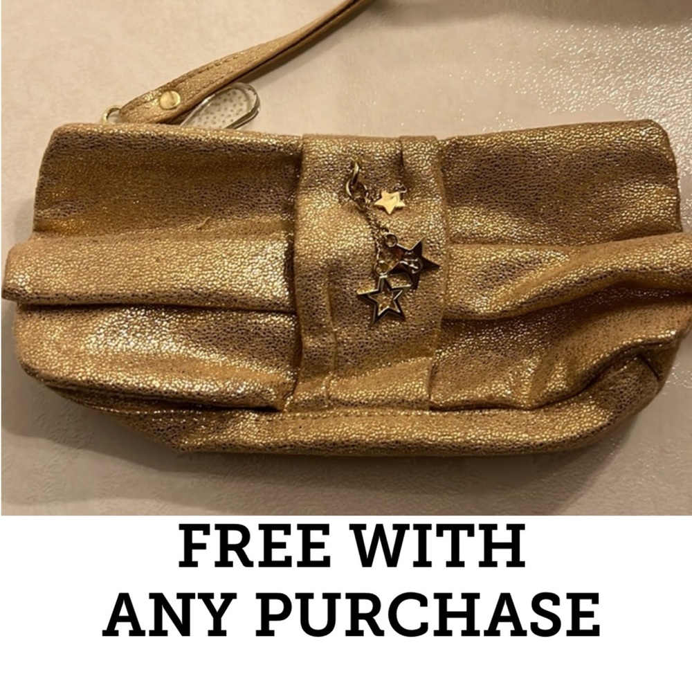 Free! Gold Victoria’s Secret wristlet